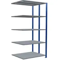 Schulte Lagertechnik - Dubbel legbordstelling. Type 250 kg - 2000x1000x2x400 mm, 10 schappen