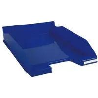 Exacompta BEE BLUE Combo-Midi brievenlade, voor A4+ documenten, stapelbaar, etikethouder, kunststof, marineblauw, 6 stuks