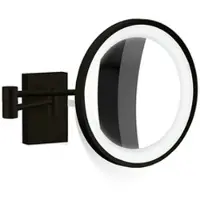 DECOR WALTHER Make-up Spiegel BS 40 LED Mat Zwart (3x magnification)