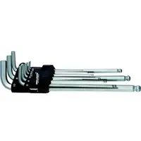 Projahn Inbussleutel-set , 9-delig, voor binnen-6kant 1,5-10 mm, extra lang, chroom-vanadium-staal