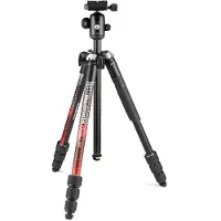 Manfrotto Element MII Aluminium Red 4 Sectie met Balhoofd