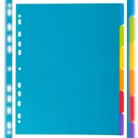 Exacompta 25x Campus Tabbladen in PP met onbedrukte tabs- 6 tabs - A4 maxi - Doorschijnend - 3806E