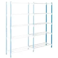 MANORGA Universele legbordstelling, aanbouwsectie, 5 roosterborden, draagvermogen 92 kg, B 1500 x H 2000 x D 500 mm