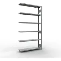 Schulte Insteekstelling MULTIplus250 Express - aanbouwsectie - B 1300 x D 300 x H 2500 mm - 6 legborden - draagvermogen 250 kg - staal - verzinkt
