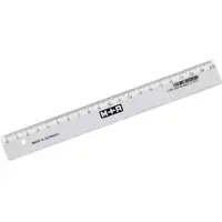 M&R Liniaal M+R 1120 200mm plastic transparant - 10 stuks