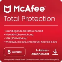 McAfee Total Protection [5 apparaten - 1 jaar].