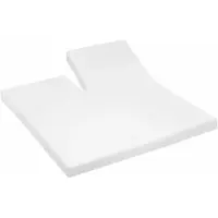 Cinderella - Single-Split - Topper Hoeslaken - Premium Molton - Tot 25 cm matrashoogte - 160x200 cm - Wit