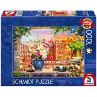 Schmidt Spiele 59771, "Bezoek aan Amsterdam", puzzel met 1000 stukjes