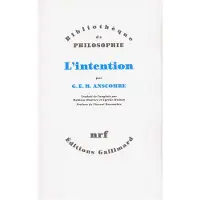 Gallimard L'intention