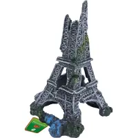 Gebr. De Boon Polyresin ornament Eiffeltoren grijs 18x24 cm