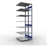 Schulte Lagertechnik - Boutloze dubbele stapelbak type 150 - 3000x1000x2x500 mm 2x7 schappen
