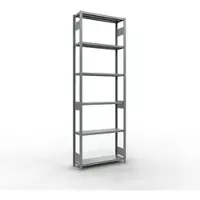 Schulte Lagertechnik MULTIplus250 boutloze rekken, basisrek, 7 legborden, 3000 x 1000 x 300 mm, gegalvaniseerd, 250 kg per legbord