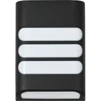 Proplus Hofftech Solar wandlamp rechthoek - warm wit licht - 11,3 x 4 x 15,8 cm - kunststof - met aan/uit knop