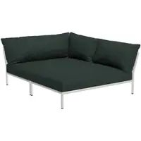 Houe Loungeset Level 2 Cozy Corner Right Frame Muted White Cushion Alpine