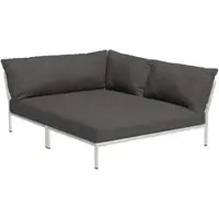 Houe LEVEL 2 Knus hoekkussen rechts aluminium frame