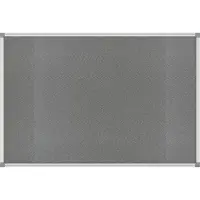 MAUL standard prikbord, textiel, 900 x 1800 mm, grijs