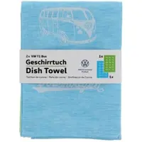 Brisa VW Collection - Volkswagen Bulli T1 bus theedoek, set van 2 keukendoeken, droogdoeken, wasbaar op 60 graden, duurzaam, pluisvrij, Öko-TEX 100, 70 x 50 cm, 60% linnen 40% katoen