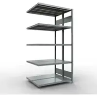 Schulte Lagertechnik - Dubbel legbordstelling. Type 250 kg - 2000x1000x2x400 mm, 10 schappen