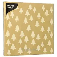 Papstar 15x 20 Servetten 3-laags 1/4 vouw 40 cm x 40 cm Mini Sapins