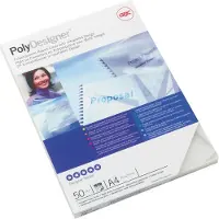 GBC Pp Translucent Polycovers 500 Microns Din A4 Cover Binding 100 Units Transparant Kinderen