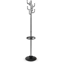 MAUL Staande kapstok 9402596 MAULpolaris chrome Aantal haken: 8 (Ø x h) 36 mm x 177 mm Chroom, Lichtzilver 1 stuk(s)