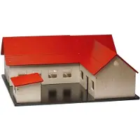 Krea Boerderij - Hout - 60x60 cm - Naturel/Rood - - OneSize - Speelgoed