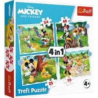 Trefl Mickey Mouse 4-in-1 Puzzel - 207 stukjes - Vanaf 3 jaar