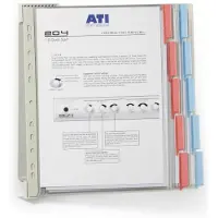 Durable Wandhouder | 10 zichtpanelen | rood/blauw | DIN A4 van hardfolie | 1 stuk - 569100 569100