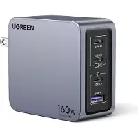 UGREEN oplader Nexode Pro 160W GaN-adapter met USB-C oplaadkabel