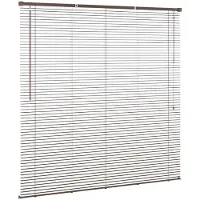 vidaXL Venetiaanse jaloezie Donkerbruin met Patroon 150 x 150 cm 25 mm