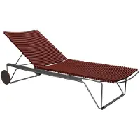 Houe Ligbed Click Adjustable Chaise Longue Paprika