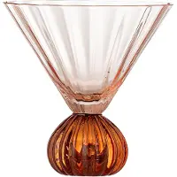 Bloomingville Taurin cocktail glazen roze set van 6 stuks