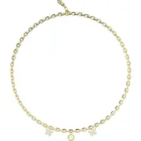 GUESS halsketting Borboleta 16-18" Borboleta & 4G Charm Yellow Gold goudkleurig