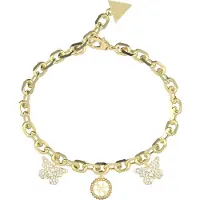 GUESS armband Borboleta Borboleta & 4G Charm Bracelet Yellow Gold goudkleurig