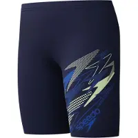 Speedo EnduraFlex jammer Medley Logo donkerblauw Zwemboxer Jongens Nylon - maat 116