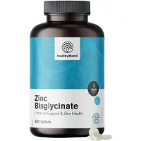 HealthyWorld Zinkbisglycinaat 15 mg voor Huid, Haar, Nagels en Immuunsysteem 365 St