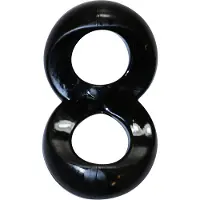 Zizi Dubbele cockring Cosmic - zwart