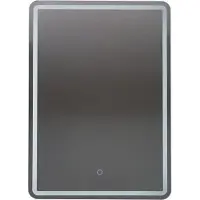 LUCANDE LED-spiegel Celestiel, hoekig, verwarmbaar, CCT, 70 cm Celestiel, chroom / zilver, Badkamer, Glas, Modern
