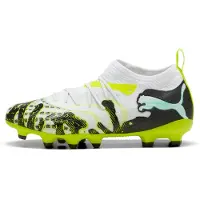 Puma Future 9 Match Creativity Gras / Kunstgras Voetbalschoenen (MG) Kids Wit Groen Zwart