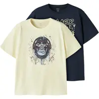 Name it Shirt 'NKMVICTOR' navy / roestbruin / lichtgeel