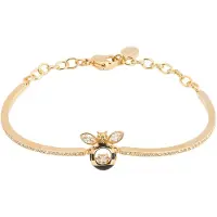 Swarovski Armband goud / zwart / wit