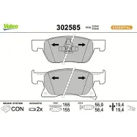 Valeo 302585 Remblokken