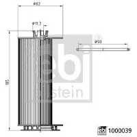 FEBI BILSTEIN 1000039 Brandstoffilter