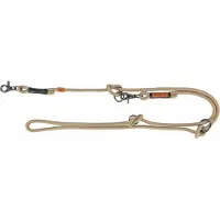 Trixie BE NORDIC HONDENRIEM VERSTELBAAR ZAND / ZWART 200X1.3 CM