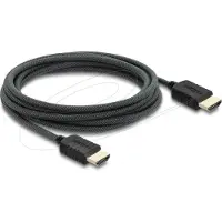 DeLOCK Coaxial High Speed HDMI cable 8K 60 Hz 48 Gbps with braided coating 3 m