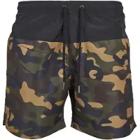 Urban Classics Zwemshorts bruin / lichtbruin / olijfgroen / zwart