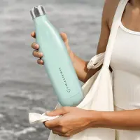 Yoursurprise Thermosfles met naam bedrukken - 750 m - Groen