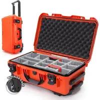 Nanuk Case w/padded divider - Orange