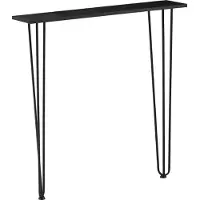 En.casa Console tafel Kokemäki met pinpoten 82x80x18 cm zwart