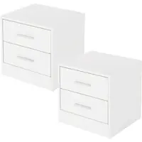 ML-Design Nachtkastje Abbie | spaanplaat wit 38x37x34 cm nachtkastjes | NADUVI